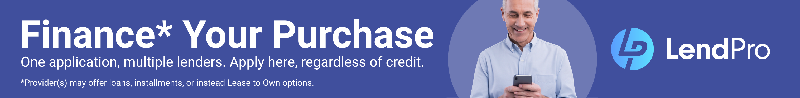 Buy Now, Pay Later. Apply Here, Regardless of Credit