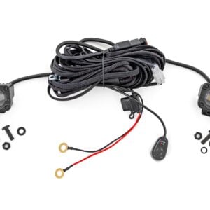 3x1.75 Inch Black Series | Yellow | LED Slim Aux | SAE Fog | Pair