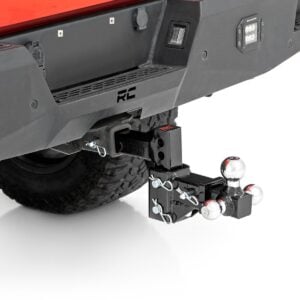 Adjustable Trailer Hitch | 6 Inch Drop | Multi-Ball Mount | Fits 2 Inch Receiver