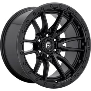 rebel6_black_top Fuel Rebel 6 Black Wheel 18x9 +20 6x4.5