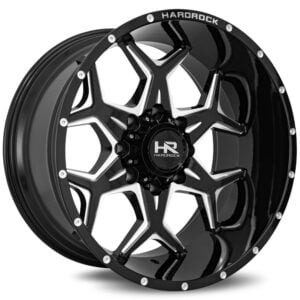 Hardrock Reckless Xposed Black Wheel 20x12 -44 8x6.5