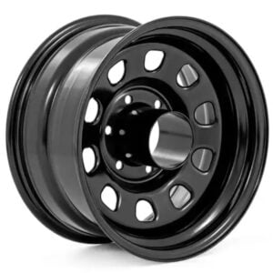 Rough Country Steel Wheel Black Wheel 17x9 -12 6x5.5