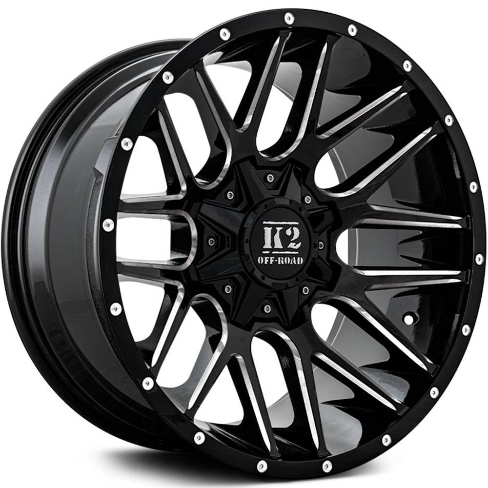 K2 Offroad Venom Black Wheel 20x10 -12 5x5.5 - Off-Road Rim Financing