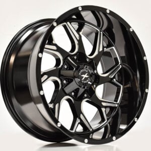 Xtreme Force Raptor Black Wheel 20x10 -25 5x5