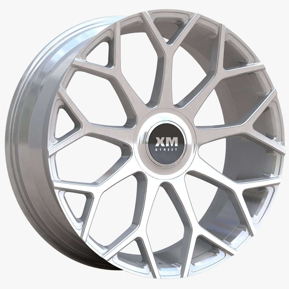 XM Street XM-608X Gray/Silver Wheel 20x8.5 +35 5x115 - Off-Road Rim ...