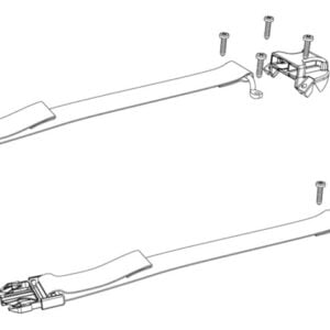 BAK Underside Buckle Ends & Strap Clips Qty 2 (w/ Hardware)