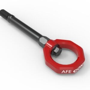 aFe CONTROL Front Tow Hook Red