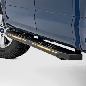 AC2 Running Boards | Amber/White | Crew Cab | Ford F-150/Lightning/F-250/F-350/Raptor (15-25)