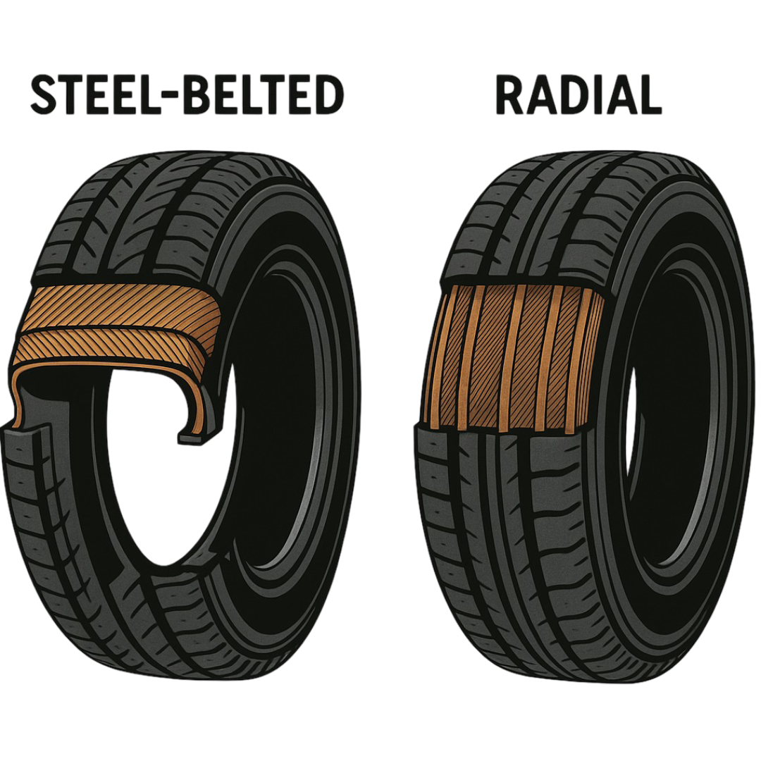 steel belted vs radial tires
